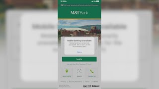 M&T Bank experiences problems with app and website