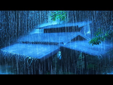 Goodbye Insomnia To Falling Asleep Fast In 3 Minutes ⚡ Torrential Rain And Strong Thunder At Night