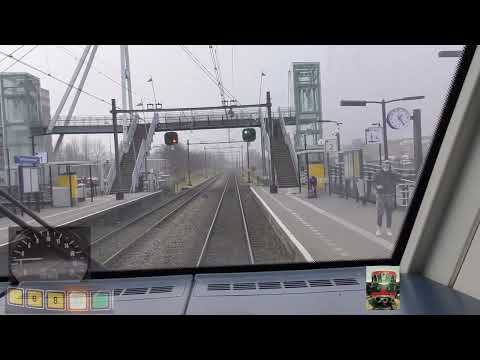Ride with the train driver from Amsterdam to Zandvoort aan Zee. (with speedometer)