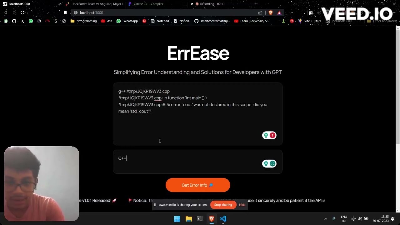 ErrEase Demo Video