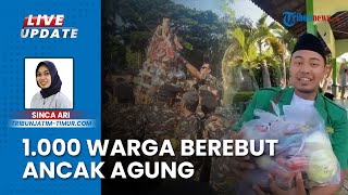 Peringati Maulid Nabi, Ribuan Warga Bondowoso Berebut Puluhan Ancak Agung Setinggi 2 Meter