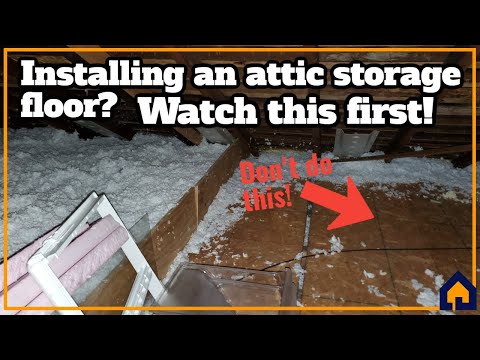 Attic storage floor - don't do this!