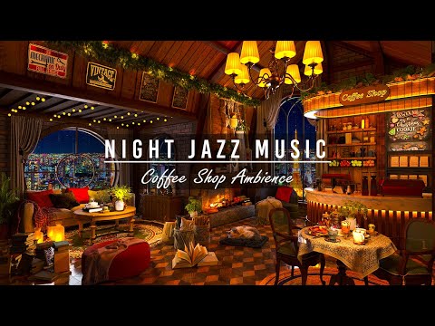 Rainy Night Jazz on the Window ☕ Cozy Coffee Shop Ambience & Smooth Jazz Instrumental Music to Sleep