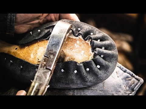 World's THICKEST Work Boots: How It's Made - Nicks Lace to Toe