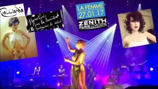 La Femme (chant lead : Sarah Benabdallah • "Mystère") : "Al Warda", 27 janvier 2017 Zénith (Paris).