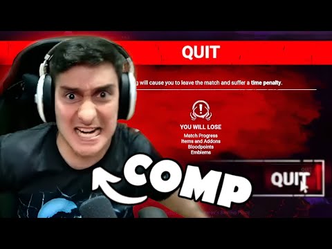 WHEN COMP PLAYERS RAGE | DBD COMPILATION