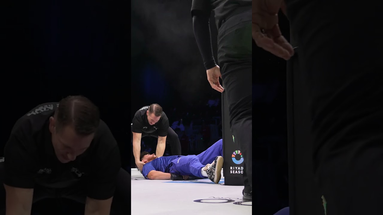 OUT like a light 💡 #powerslap11