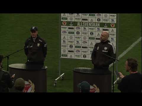 Presskonferens efter Kalmar FF- IFK Göteborg