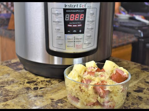 InstantPot Sausage, Sauerkraut, & Potatoes