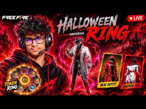 HALLOWEEN TOKEN RING SPIN | FREE FIRE LIVE🔴