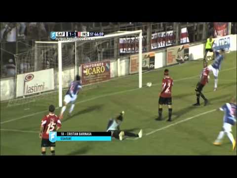 Gol de Barinaga. Guaraní 1 - Instituto 1. Fecha 12. Primera B Nacional 2015. FPT.