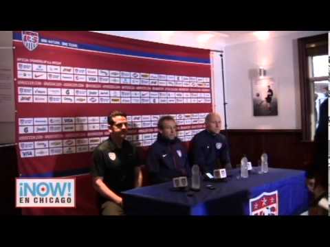 Press Conference with Jurgen Klinsmann and Brad Guzan at Fulham Stadium - USA vs Colombia