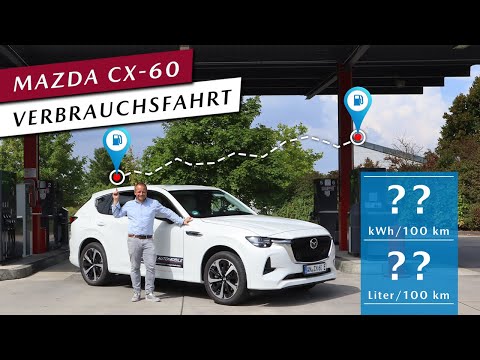 ⛽️⚡️Verbrauchstest Mazda CX-60 2.5 PHEV AWD | 100km Realverbrauch mit vollem Akku | WLTP erklärt