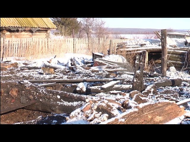 Дом сгорел, погибли 2 человека