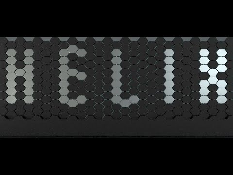 Helix Synchronised Kinetic Blocks Display