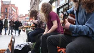 Sepultura - Kaiowas - street performance in Dublin, 31st December 2016