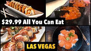 All You Can Eat Sushi Buffet For $29.95 in VEGAS 🔥 #vegasbuffet #vegas #vegasfoodie
