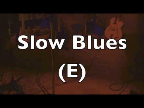 Slow Blues Backing Track (E)