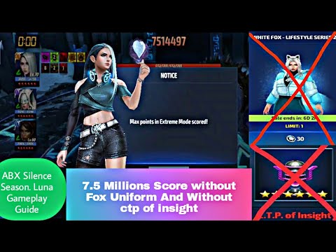 ABX Silence | Speed Superhero Female | 7.5 Millions Score With Luna - Marvel Future Fight