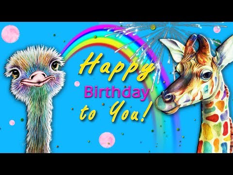 ☀️Happy Birthday to You!☀️Best Animated Greeting Card 4K #WhatsApp