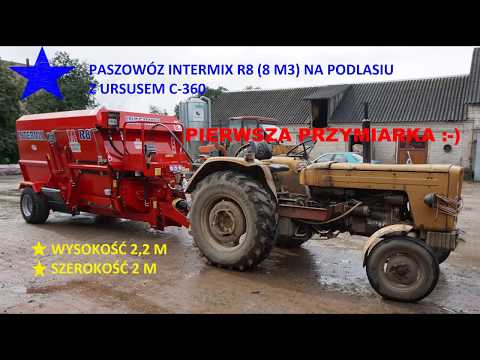 Paszowóz Intermix 8 m3 & Ursus C-360 - na Podlasiu. Pierwsza przymiarka!