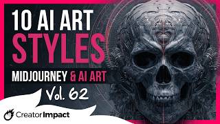 10 AESTHETIC Midjourney AI Art Styles You Need To Try! (Vol 62)