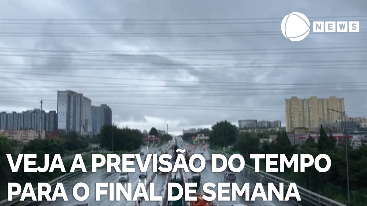 Veja a previsão do tempo para o estado de São Paulo neste fim de semana
