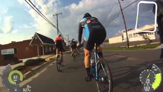 preview picture of video 'Mocksville Cat 4 Crit 2014 - Crossroads Stop 1'