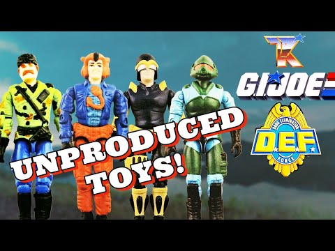 Unproduced GI Joe DEF Figures! 1990s Drug Elimination Force Toy History