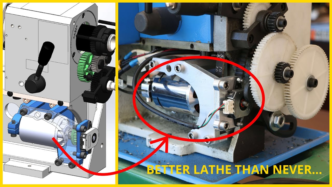 A Better SEIG 7x14 Mini Lathe Spindle Upgrade | BLDC + ODrive