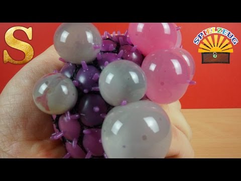 REGENBOGEN SQUISHY MESH BALL - Noppen Haut Pusteln in BUNTEN Farben - auspacken deutsch