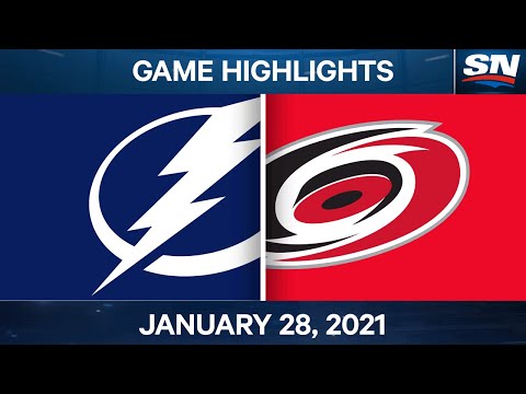 NHL Game Highlights | Lightning vs. Hurricanes - Jan. 28, 2021
