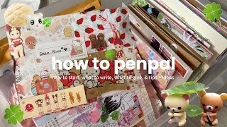 how to penpal 💌🍀// how to start, what to write, what to give, & tips + ideas