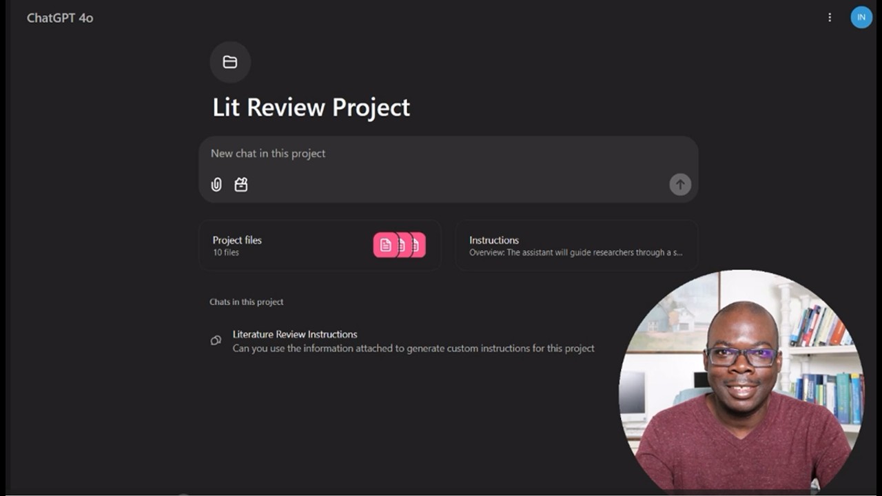 How to Automate Literature Reviews with ChatGPT 'PROJECTS'
