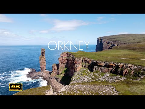 Scottish Orkney Islands  in 4K   drone Video