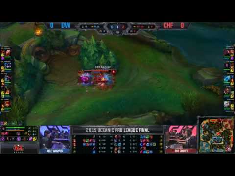 ♠ SEASON 5 ♠ || Dire Wolves vs Chiefs Game 1 Grand Finals Oceanic Pro Spring 2015 DW vs CHF G1