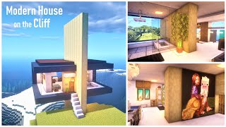 Minecraft -- #003 Modern House on the Cliff --