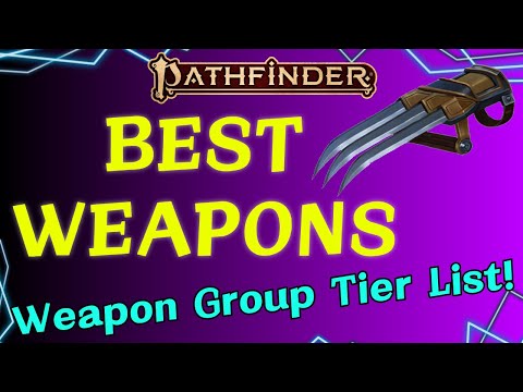 Weapon Group Tier List for Pathfinder 2e!