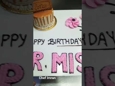 Happy birthday Dr misbah #chefimran #londoncakedesigner #birthdaycake#cakedecorating #birthdayparty