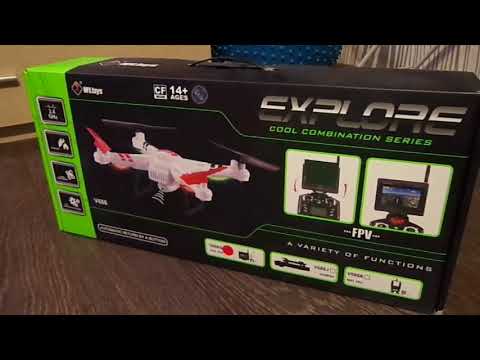 WLtoys v686g dron - отличный квадракоптер для начинающих пилотов. Приемы освоения дрона.