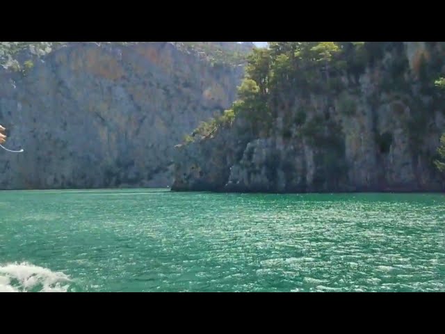 Green Canyon boat tour video — emerald Oymapınar lake, Manavgat, Antalya