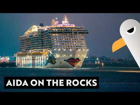 AIDA on the Rocks: AIDAnova verlässt vereistes Hamburg 💋 Großes Sail Away