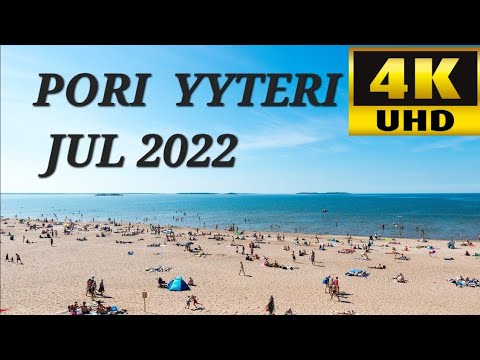 [4k]FINLAND - PORI SUMMER WALK.Finland Beach Walk.Finland Walking Tour.Suomen kävelykierros JUL 2022