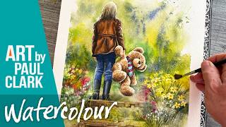 How to Paint a Girl in the Garden in Watercolour
