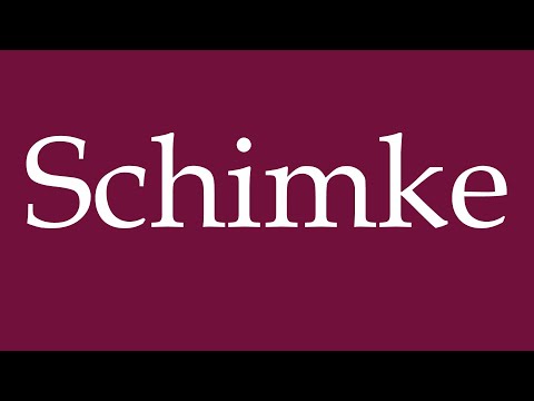 How to Pronounce ''Schimke'' Correctly in German