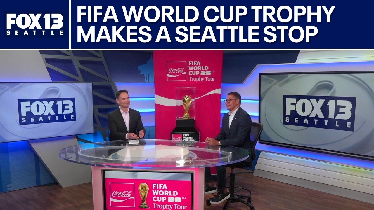 FIFA World Cup trophy tour stops in Seattle ahead of 2026 tournament