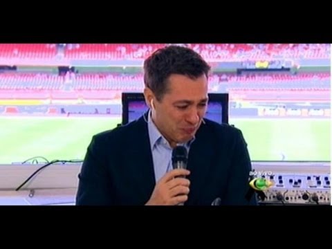 Nivaldo Prieto não consegue entrar no ar e chora ao vivo (20/04/2014)