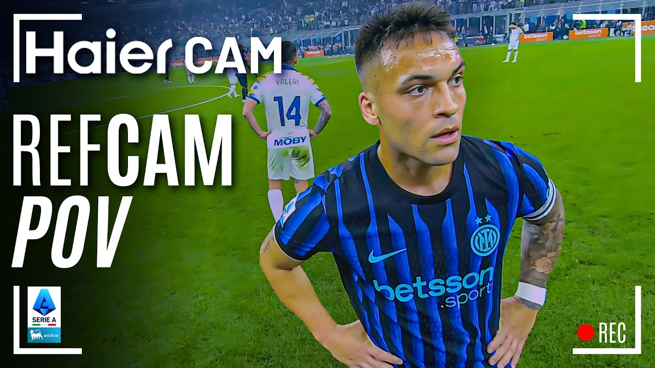HAIER CAM | REF CAM POV: You Are The Referee in Inter-Parma | Serie A 2025/26