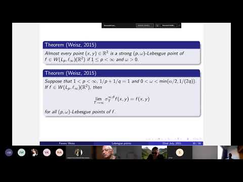 Seminar on Analysis, Differential Equations and Mathematical Physics - Ferenc Weisz