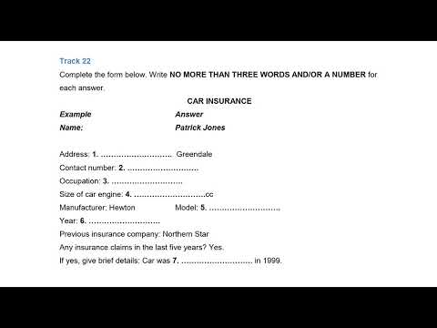 IELTS LISTENING Track 22